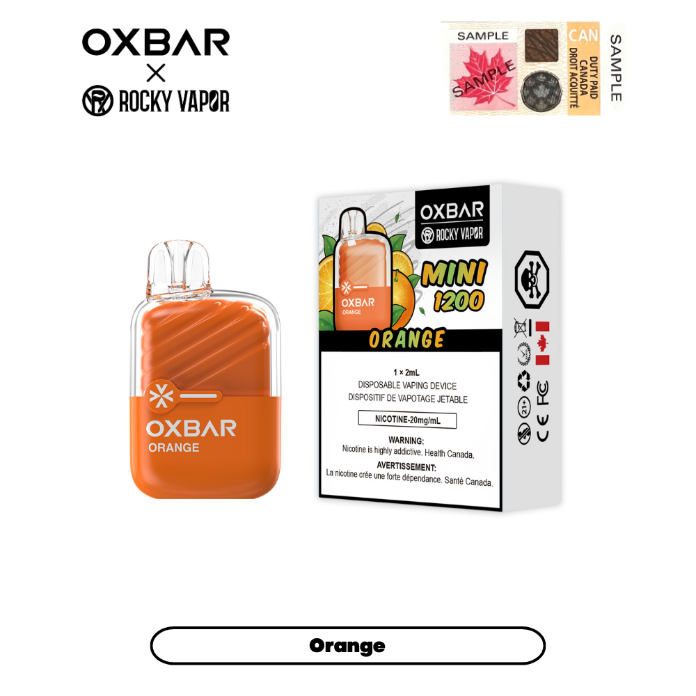 Rocky Vapor Oxbar Mini 1200 - Orange