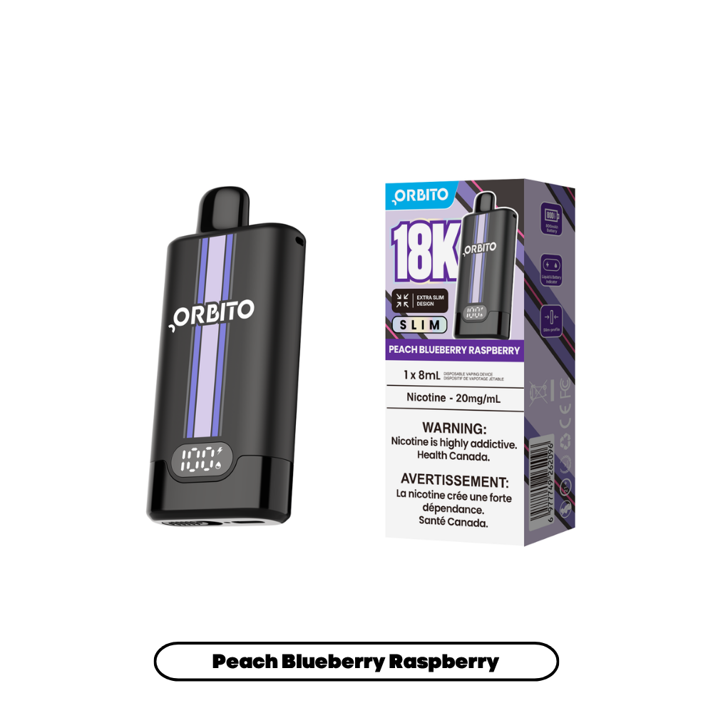 Orbito Slim 18K - Peach Blueberry Raspberry (4pc/Carton) [Alberta]