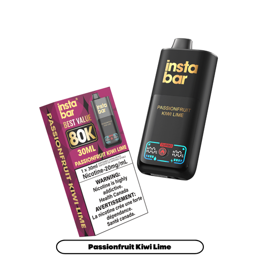 Insta Bar 80K - Passionfruit Kiwi Lime (4pc/Carton) [Ontario]