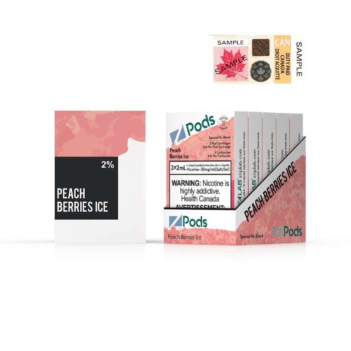 Z Pods (5pc/Carton) - Peach Berries Ice