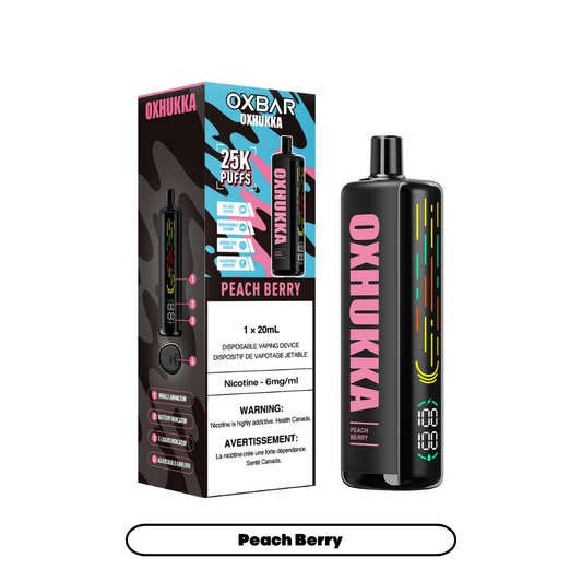 Oxbar Oxhukka- Peach Berry (4pc/Carton) [Federal]