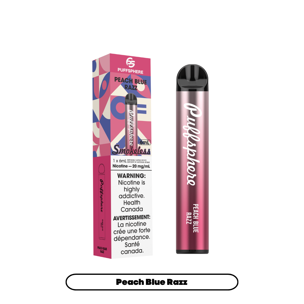 Puffsphere Smokeless - Peach Blue Razz (6pc/Carton) [Federal]