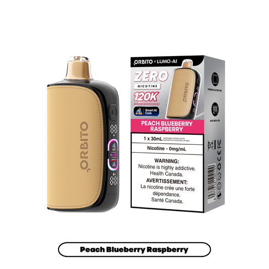 Orbito Lumo AI 120K (0mg) - Peach Blueberry Raspberry (4pc/Carton) [Federal]