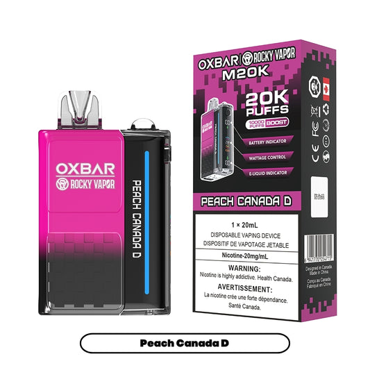 Rocky Vapor Oxbar M20K - Peach Canada D (5pc/Carton) [Federal]