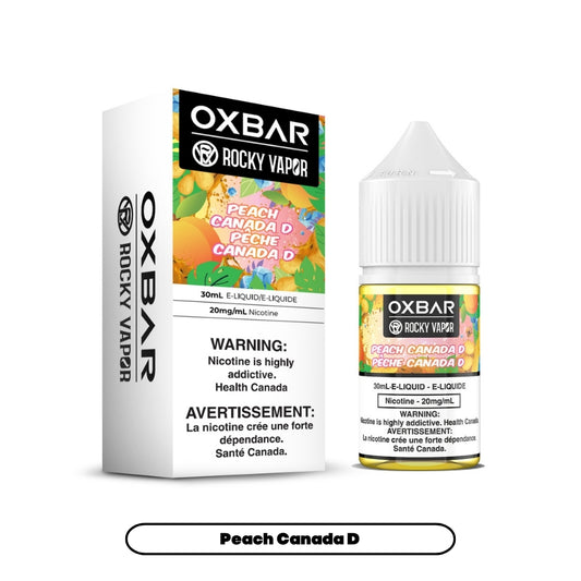 Rocky Vapor Oxbar E-liquids - Peach Canada D [Federal]