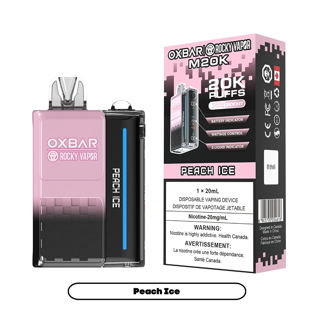 Rocky Vapor Oxbar M20K - Peach Ice (5pc/Carton) [Federal]