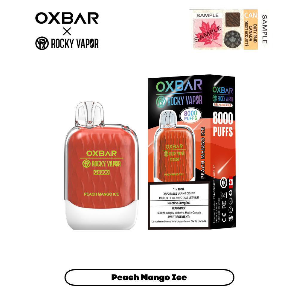 Rocky Vapor OXBAR G-8000 - Peach Mango Ice