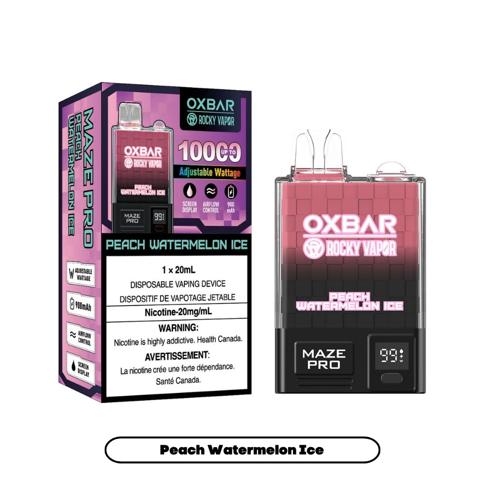 Rocky Vapor Oxbar Maze Pro - Peach Watermelon Ice (5pc/Carton) [Federal]