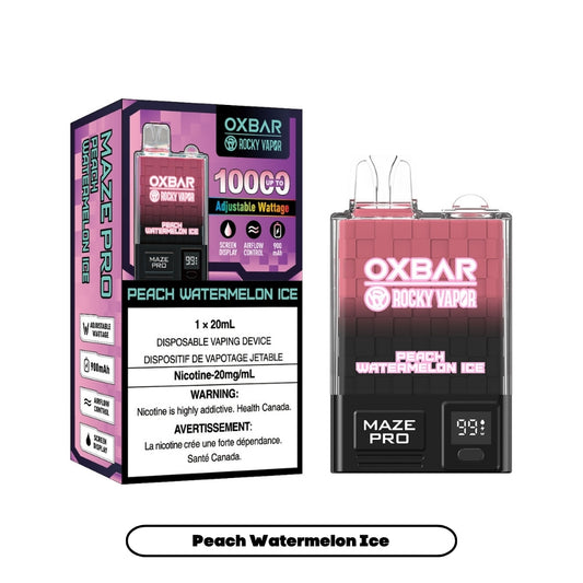 Rocky Vapor Oxbar Maze Pro - Peach Watermelon Ice (5pc/Carton) [Federal]