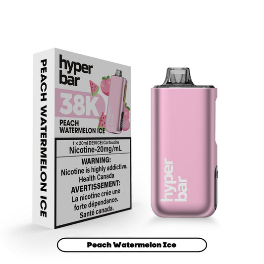 Hyperbar BE38000 - Peach Watermelon Ice (5pc/Carton) [Ontario]