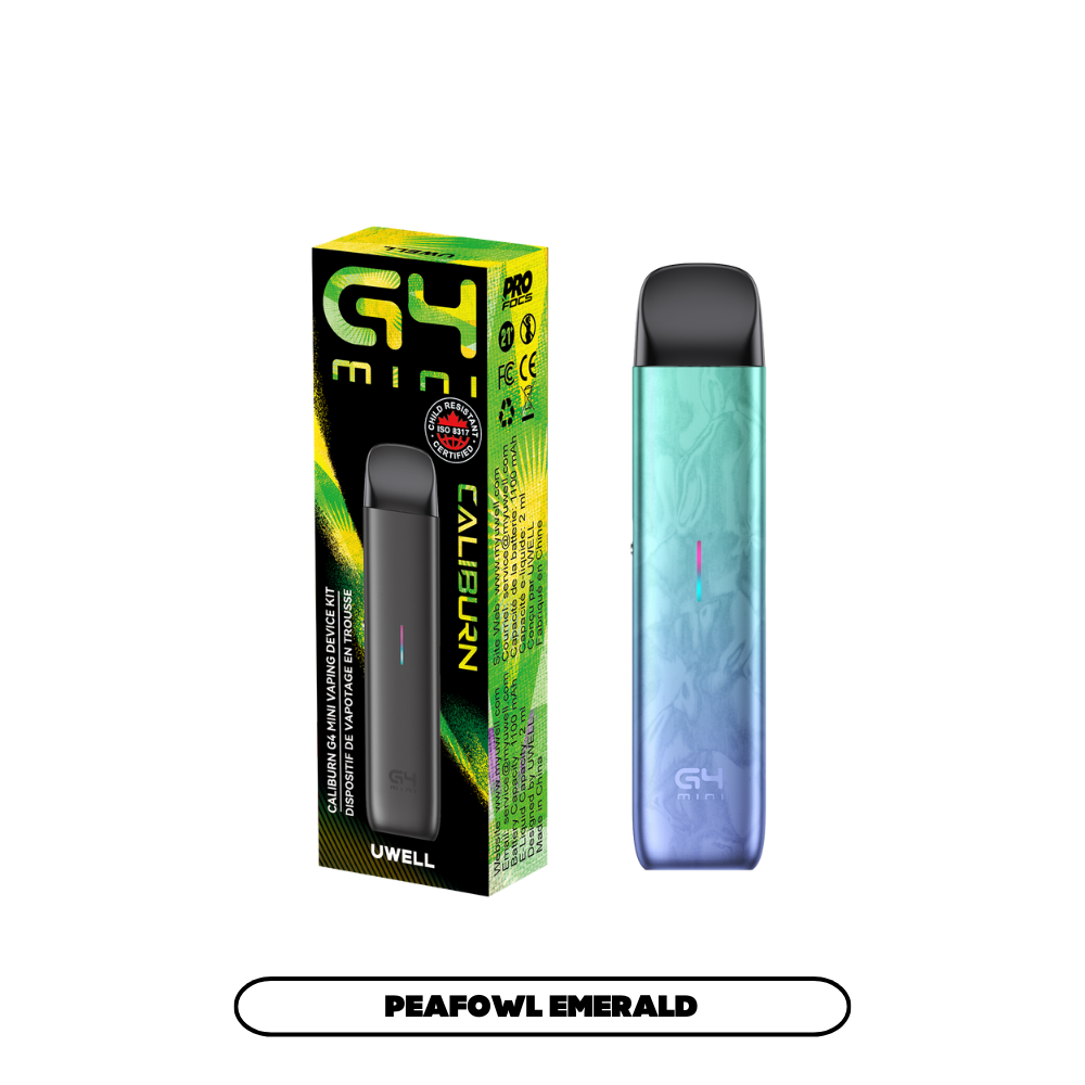 UWELL CALIBURN G4 MINI POD KIT [CRC] - PEAFOWL EMERALD