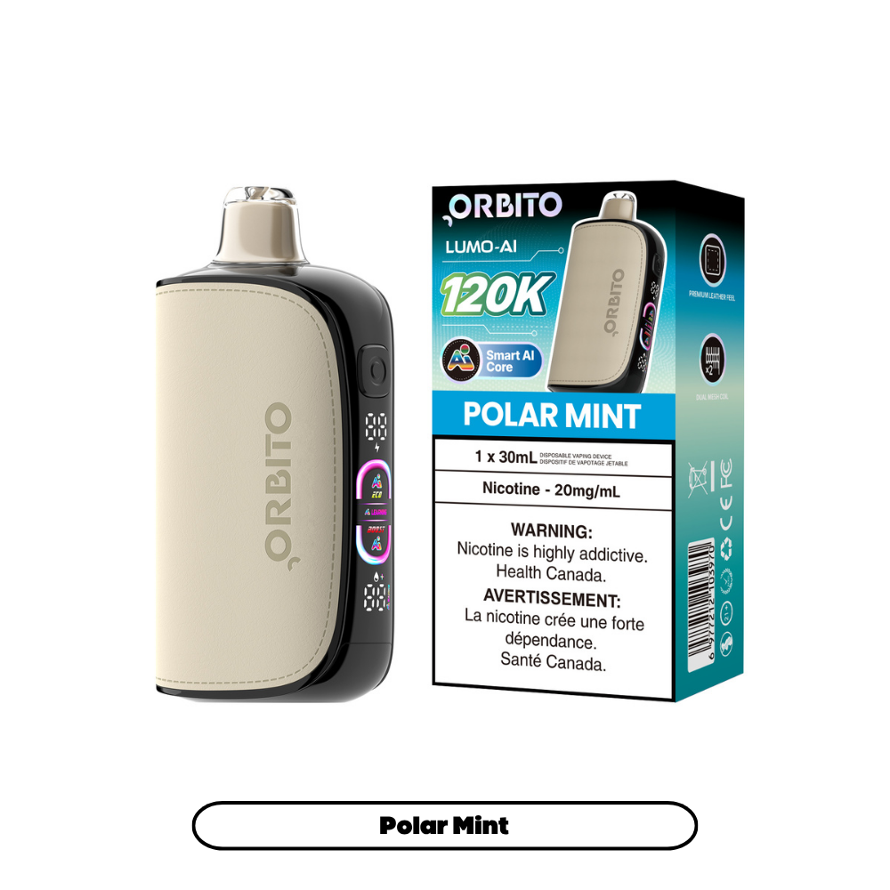 Orbito Lumo AI 120K (20mg) - Polar Mint (4pc/Carton) [Alberta]