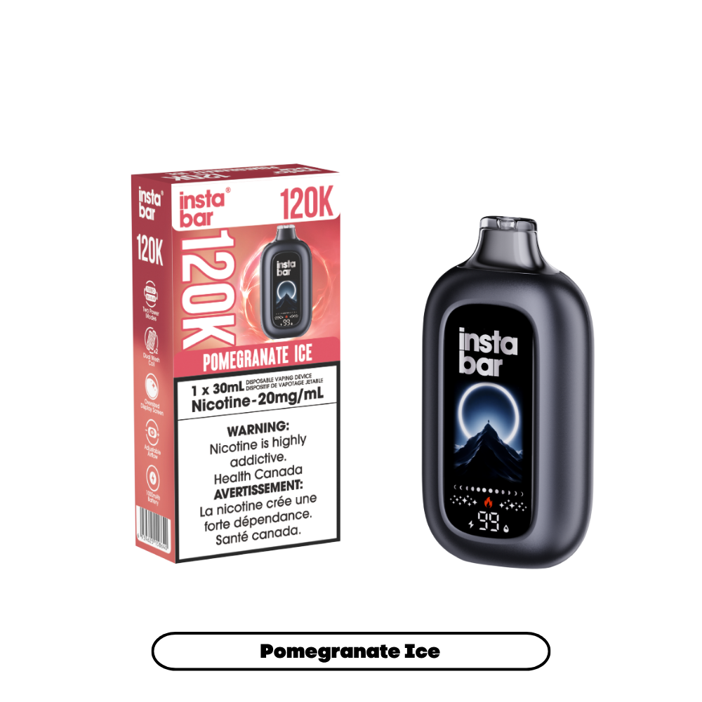Insta Bar 120K - Pomegranate Ice (4pc/Carton) [Alberta]