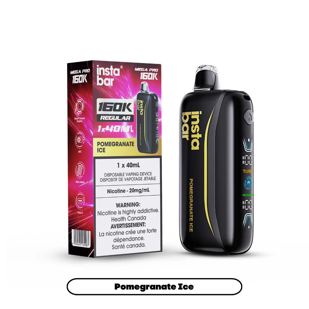 Insta Bar Mega Pro 160K - Pomegranate Ice (4pc/Carton) [Alberta]