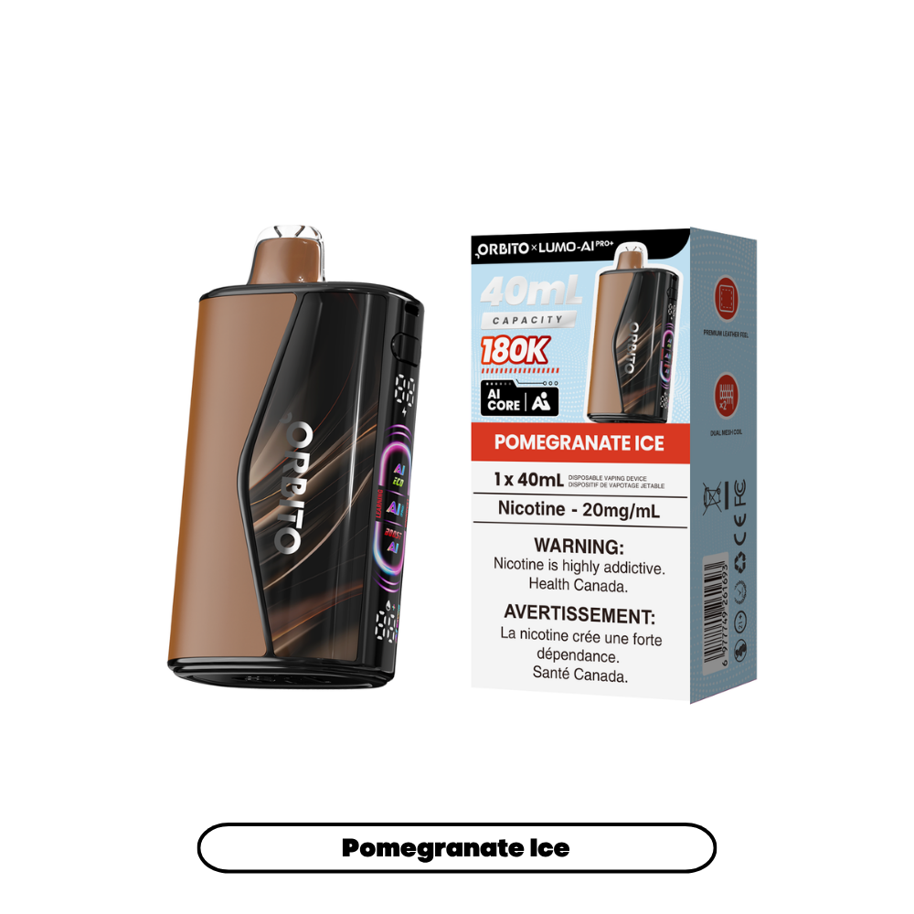 Orbito Lumo AI Pro+ 180K (20mg) - Pomegranate lce (4pc/Carton) [Alberta]