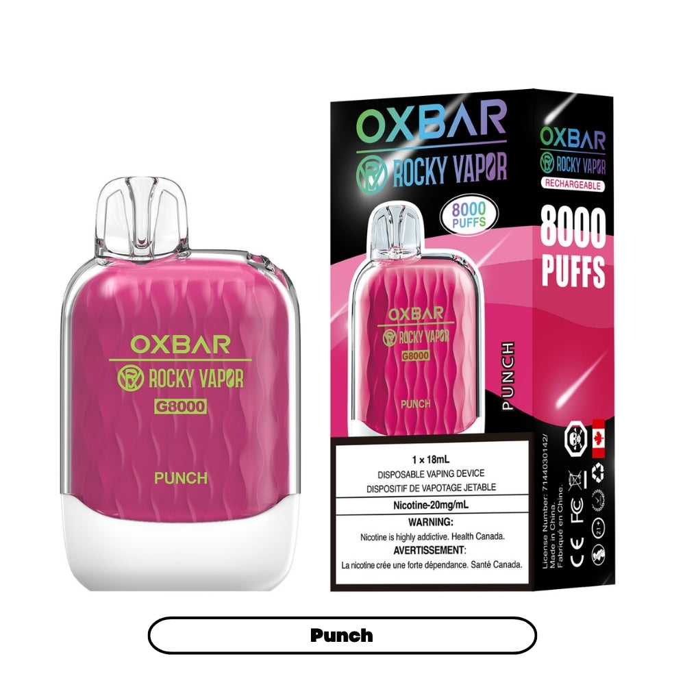 Rocky Vapor Oxbar G-8000 - Punch (5pc/Carton) [Ontario]