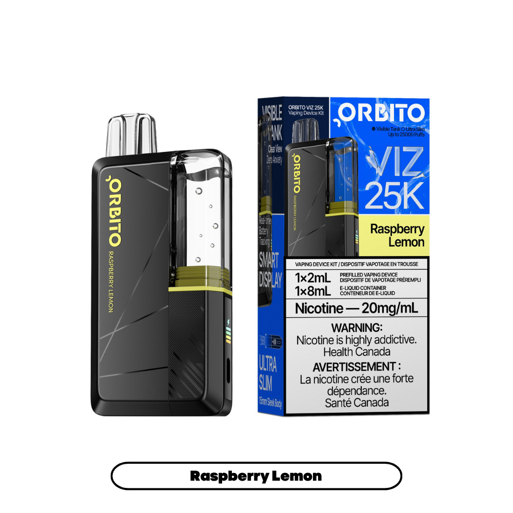 Orbito Viz 25K (2+8mL) - Raspberry Lemon (5pc/Carton) [Federal]