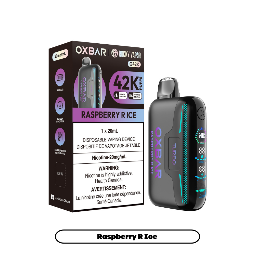 Rocky Vapor Oxbar G42K - Raspberry R Ice (4pc/Carton) [Ontario]