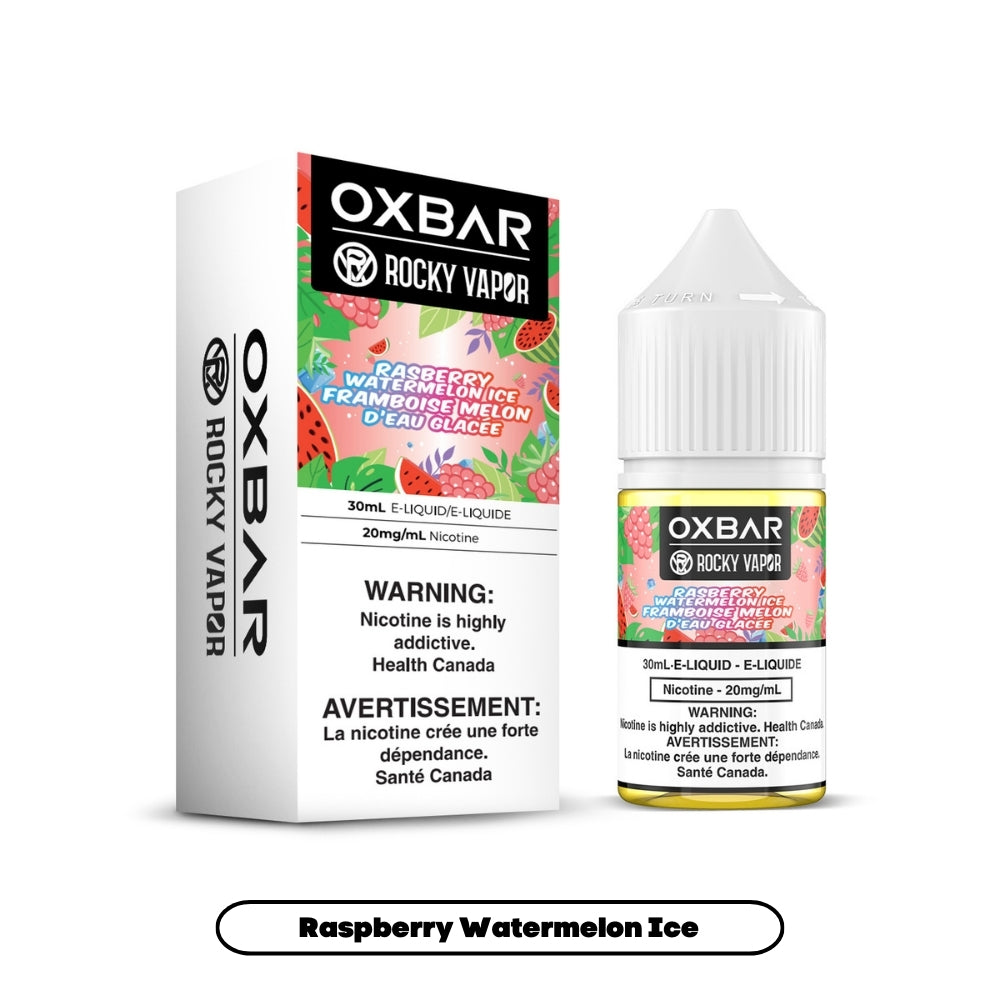 Rocky Vapor Oxbar E-liquids - Raspberry Watermelon Ice [Federal]