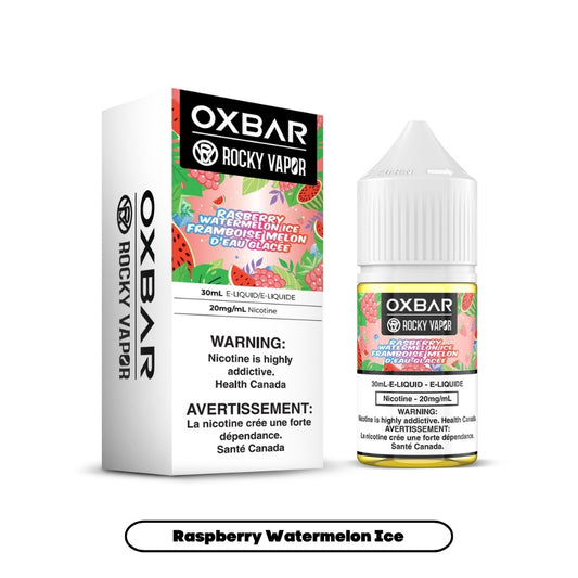 Rocky Vapor Oxbar E-liquids - Raspberry Watermelon Ice [Federal]