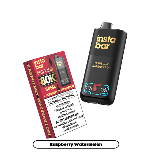 Insta Bar 80K - Raspberry Watermelon (4pc/Carton) [Ontario]