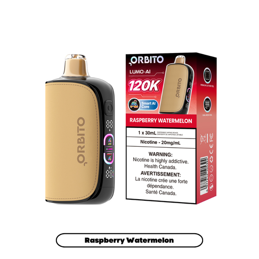Orbito Lumo AI 120K (20mg) - Raspberry Watermelon (4pc/Carton) [Alberta]