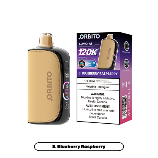 Orbito Lumo AI 120K (20mg) - S. Blueberry Raspberry (4pc/Carton) [Alberta]