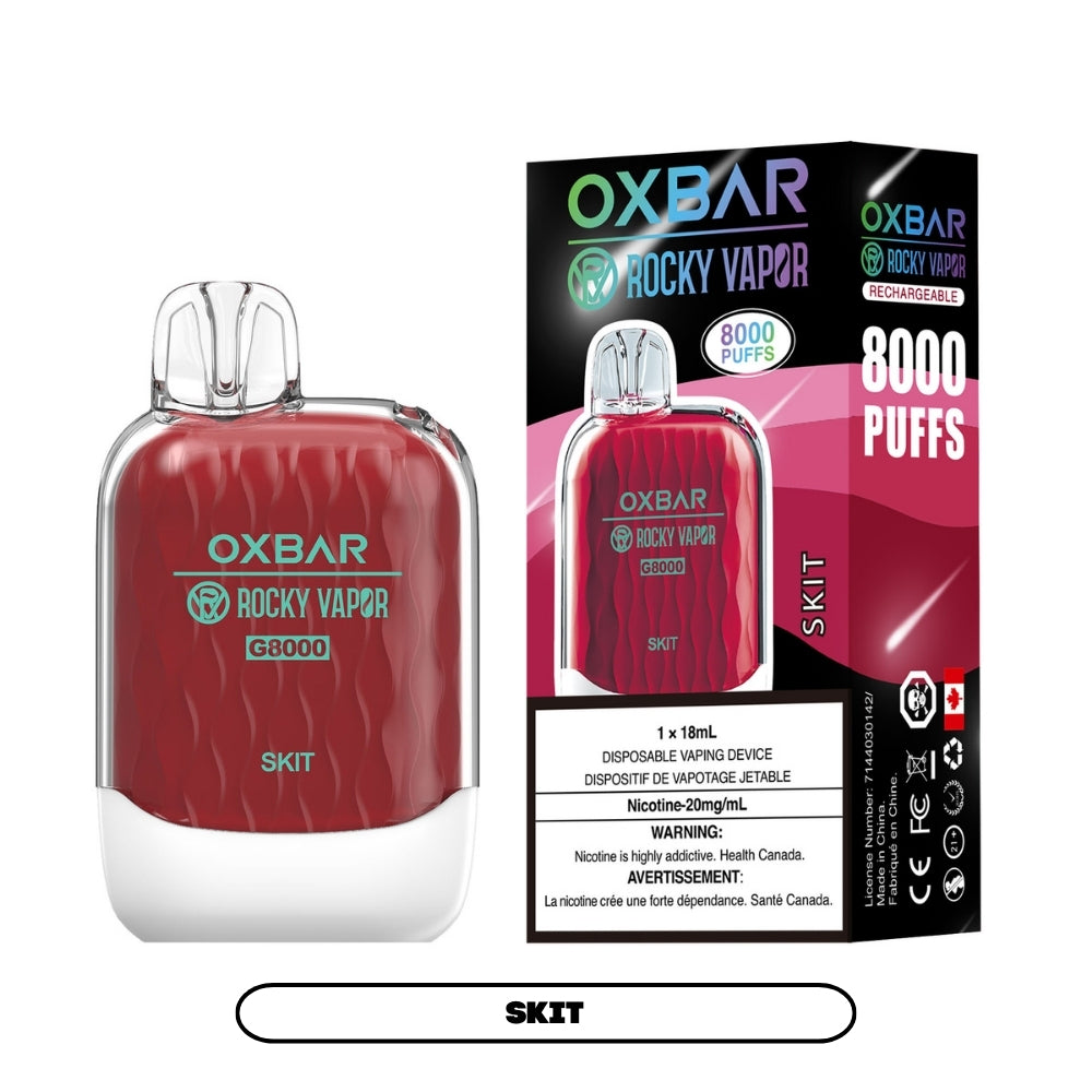 Rocky Vapor Oxbar G-8000 - Skit (5pc/Carton) [Federal] – Nimbus Distro