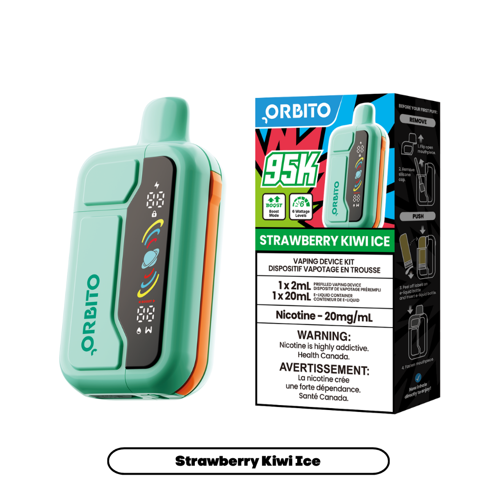 Orbito Sync 95K (2+20mL) - Strawberry Kiwi Ice (5pc/Carton) [Federal]