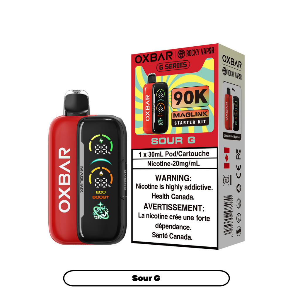 Rocky Vapor Oxbar Maglink - G Series - Sour G (4pc/Carton) [Federal] {Starter Kit}