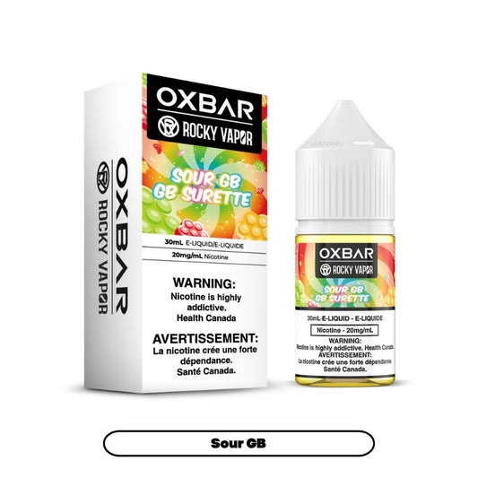 Rocky Vapor Oxbar E-liquids - Sour GB [Federal]