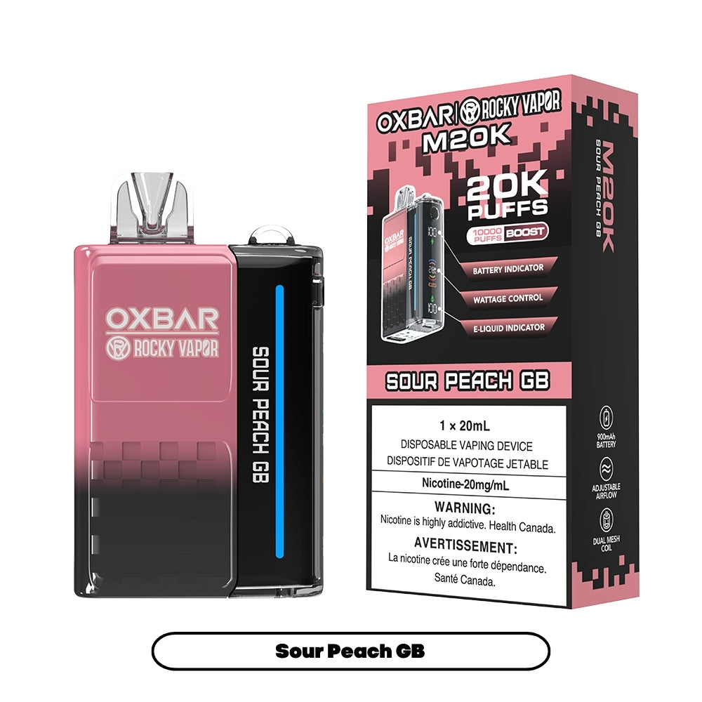 Rocky Vapor Oxbar M20K - Sour Peach GB (5pc/Carton) [Federal]