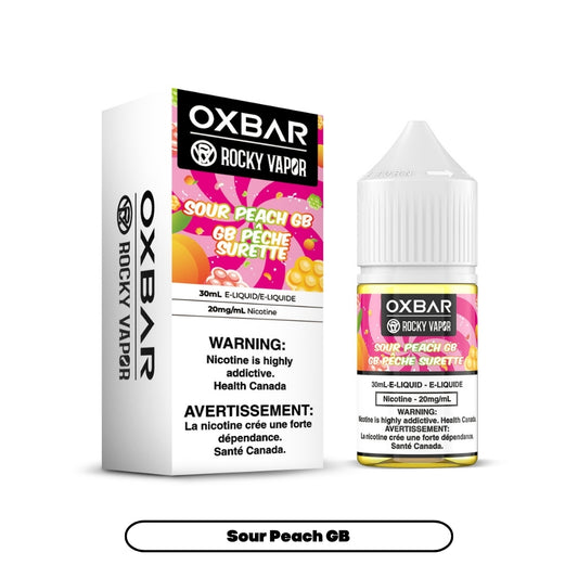 Rocky Vapor Oxbar E-liquids - Sour Peach GB [Federal]