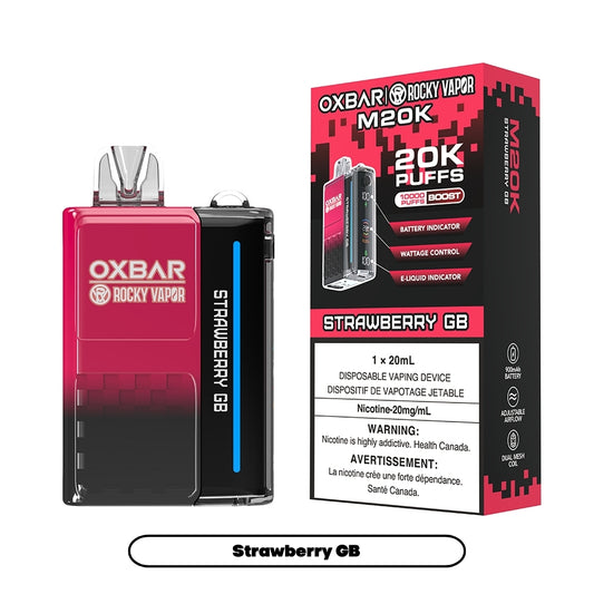 Rocky Vapor Oxbar M20K - Strawberry GB (5pc/Carton) [Federal]