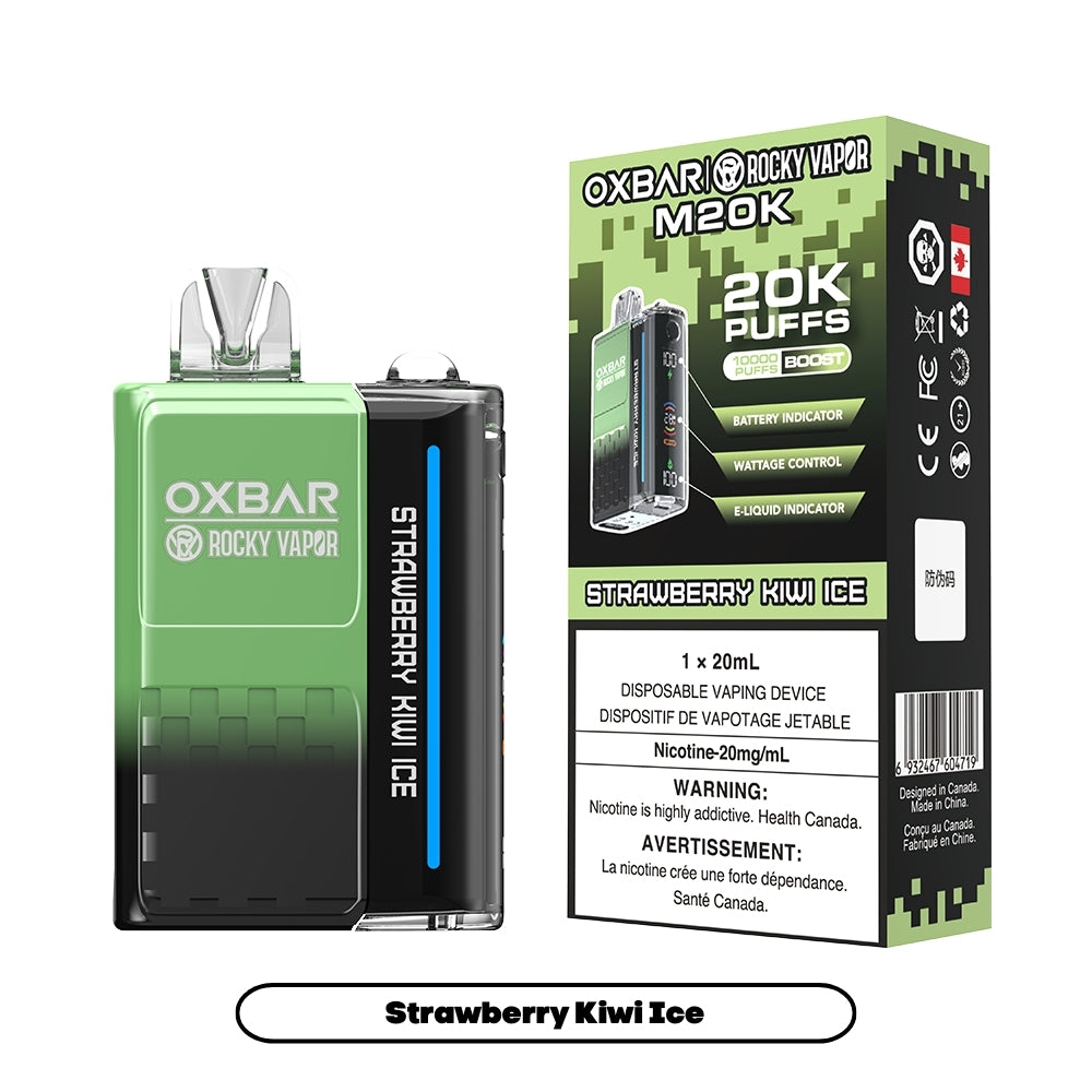 Rocky Vapor Oxbar M20K - Strawberry Kiwi Ice (5pc/Carton) [Federal]