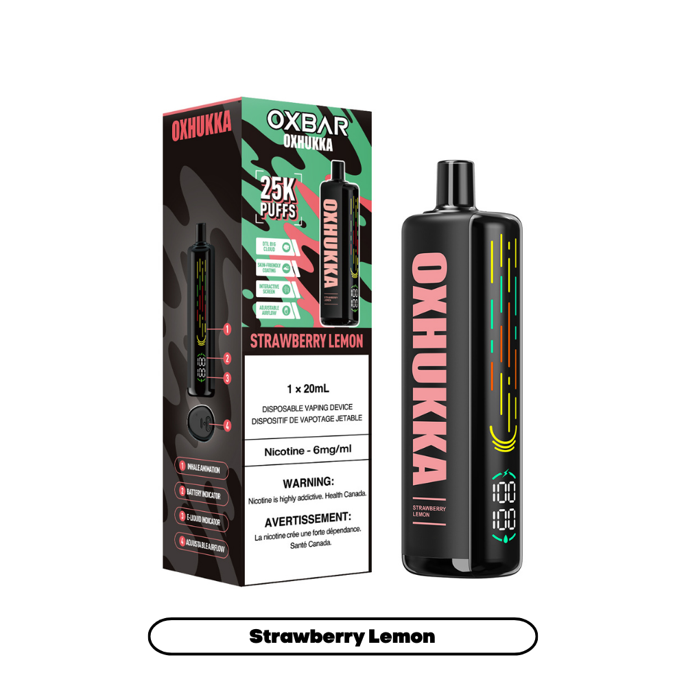 Oxbar Oxhukka- Strawberry Lemon (4pc/Carton) [Manitoba]