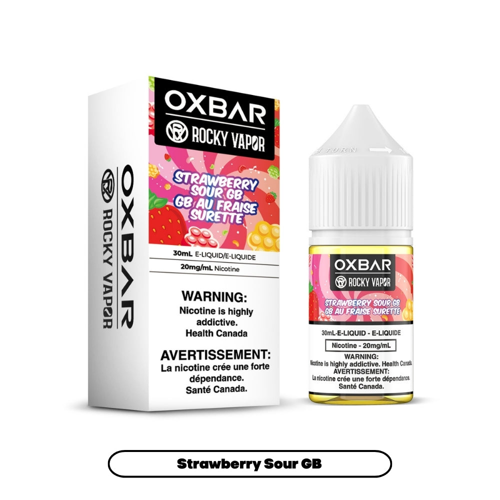 Rocky Vapor Oxbar E-liquids - Strawberry Sour GB [Manitoba]
