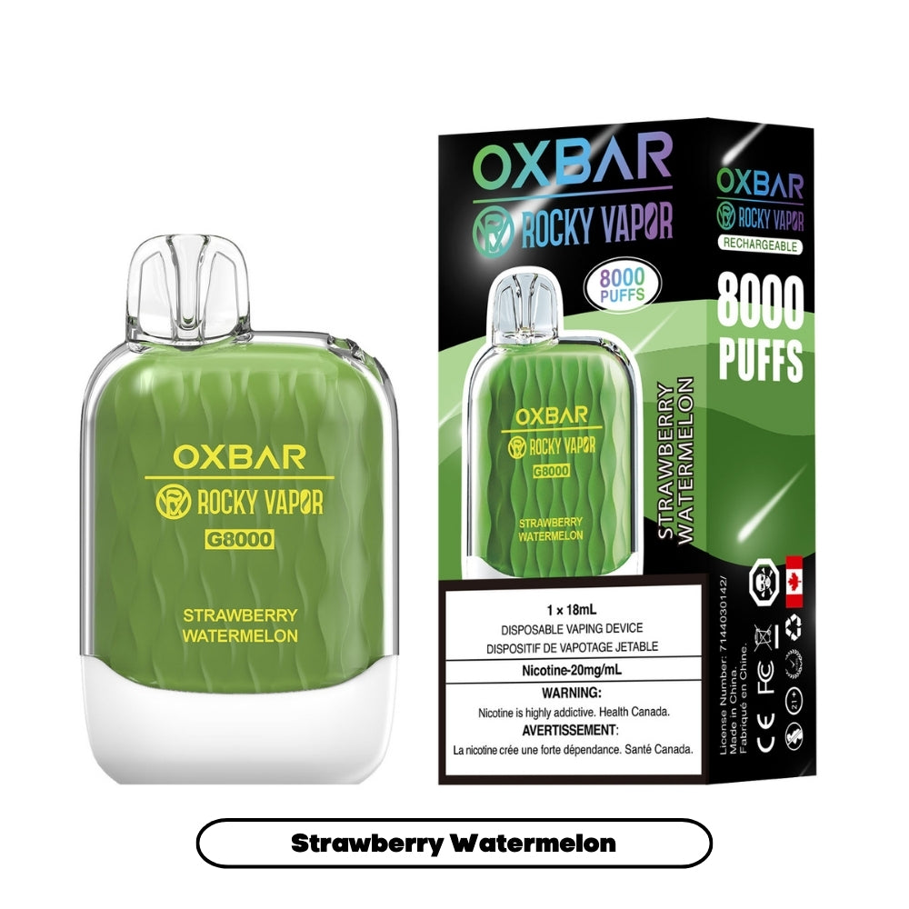 Rocky Vapor Oxbar G-8000 - Strawberry Watermelon (5pc/Carton) [Federal]