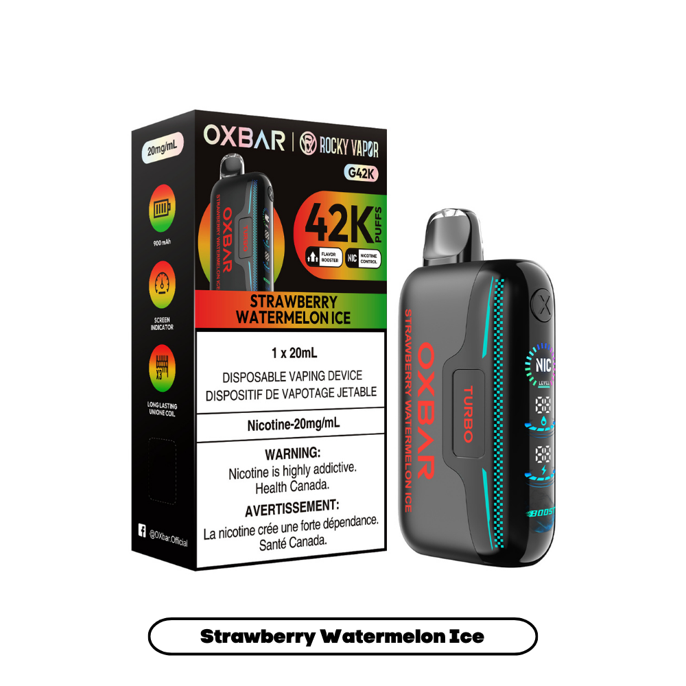 Rocky Vapor Oxbar G42K - Strawberry Watermelon Ice (4pc/Carton) [Ontario]