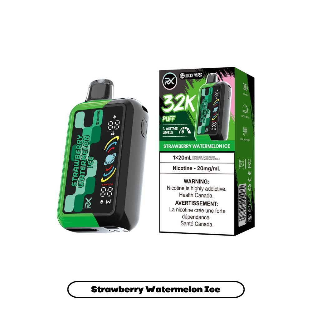 Rocky Vapor RX 32K - Strawberry Watermelon Ice (4pc/Carton) [Alberta]