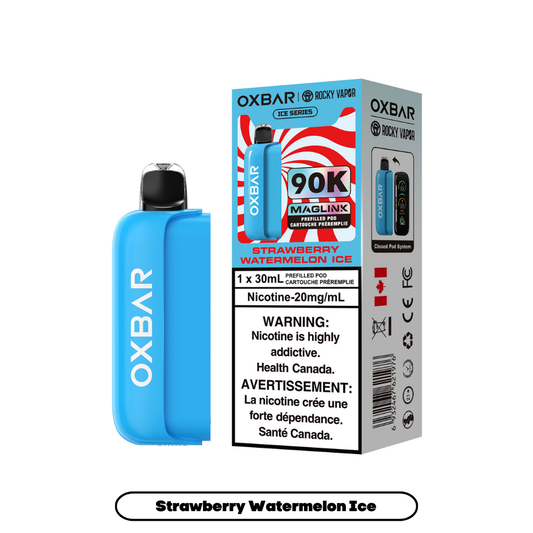 Rocky Vapor Oxbar Maglink - Ice Series - Strawberry Watermelon Ice (4pc/Carton) [Alberta] {Prefilled Pods}