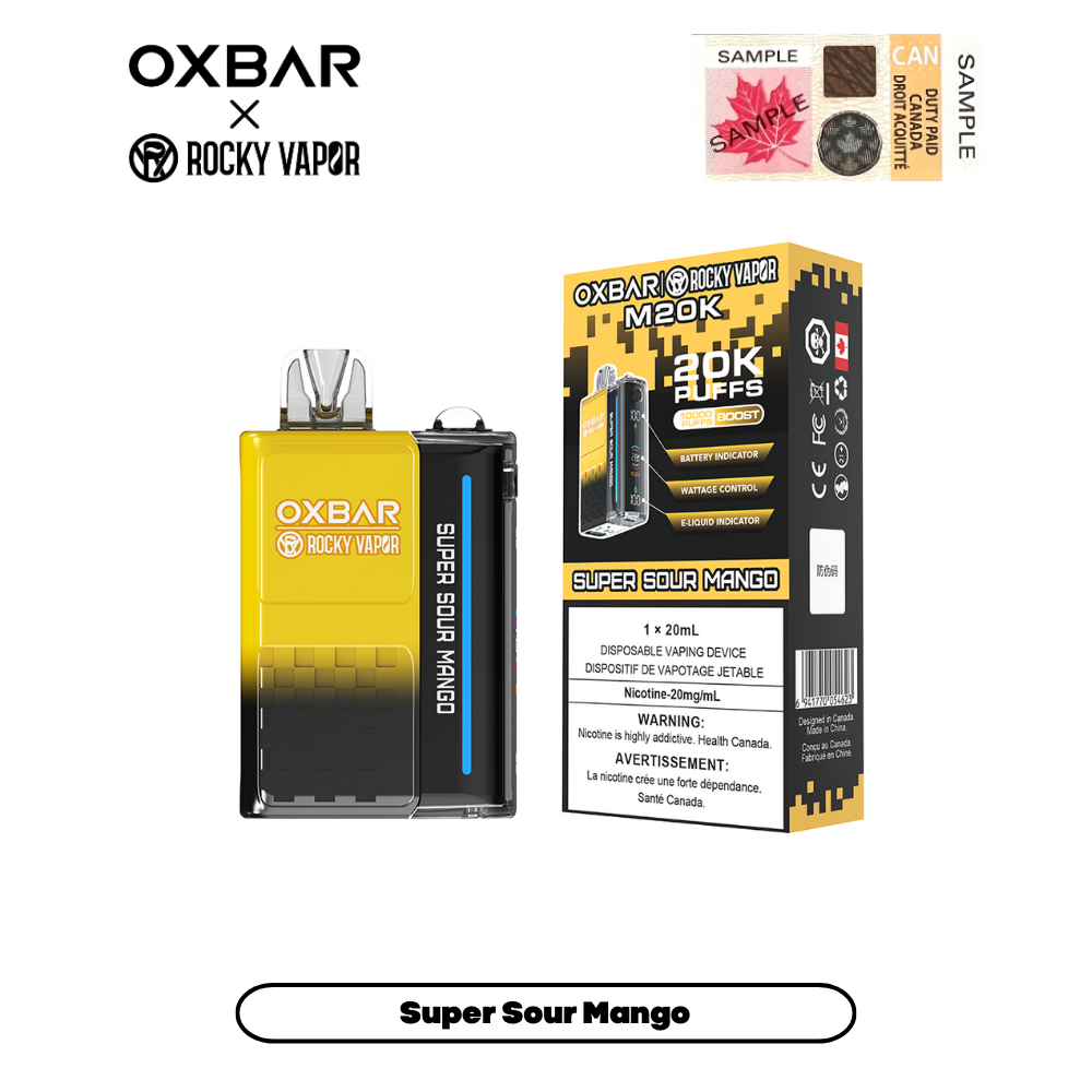 Rocky Vapor Oxbar M20K - Super Sour Mango