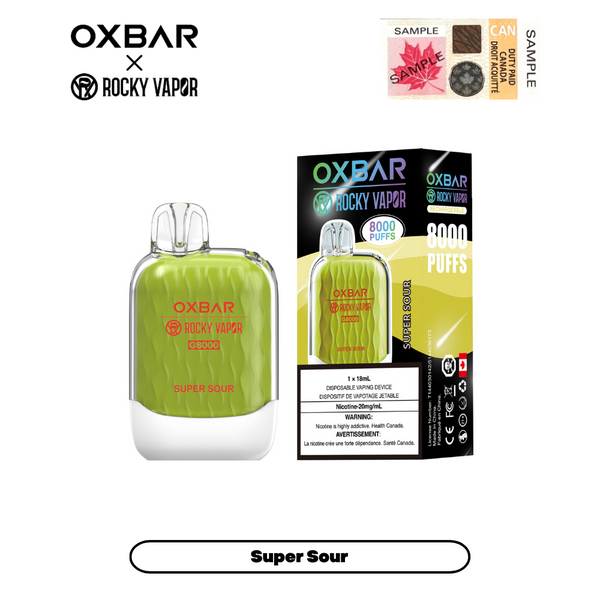 Rocky Vapor Oxbar G-8000 - Super Sour