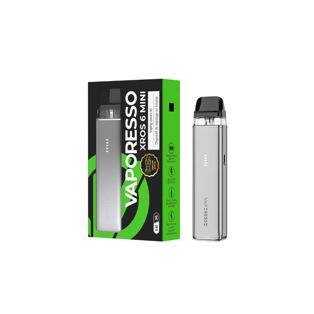 VAPORESSO XROS 6 MINI POD KIT [CRC] - TITANIUM SILVER