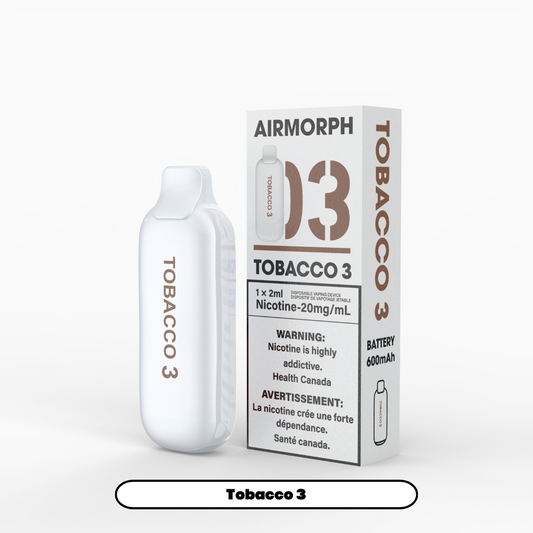 Airmorph - Tobacco 3 (6pc/Carton) [Quebec]