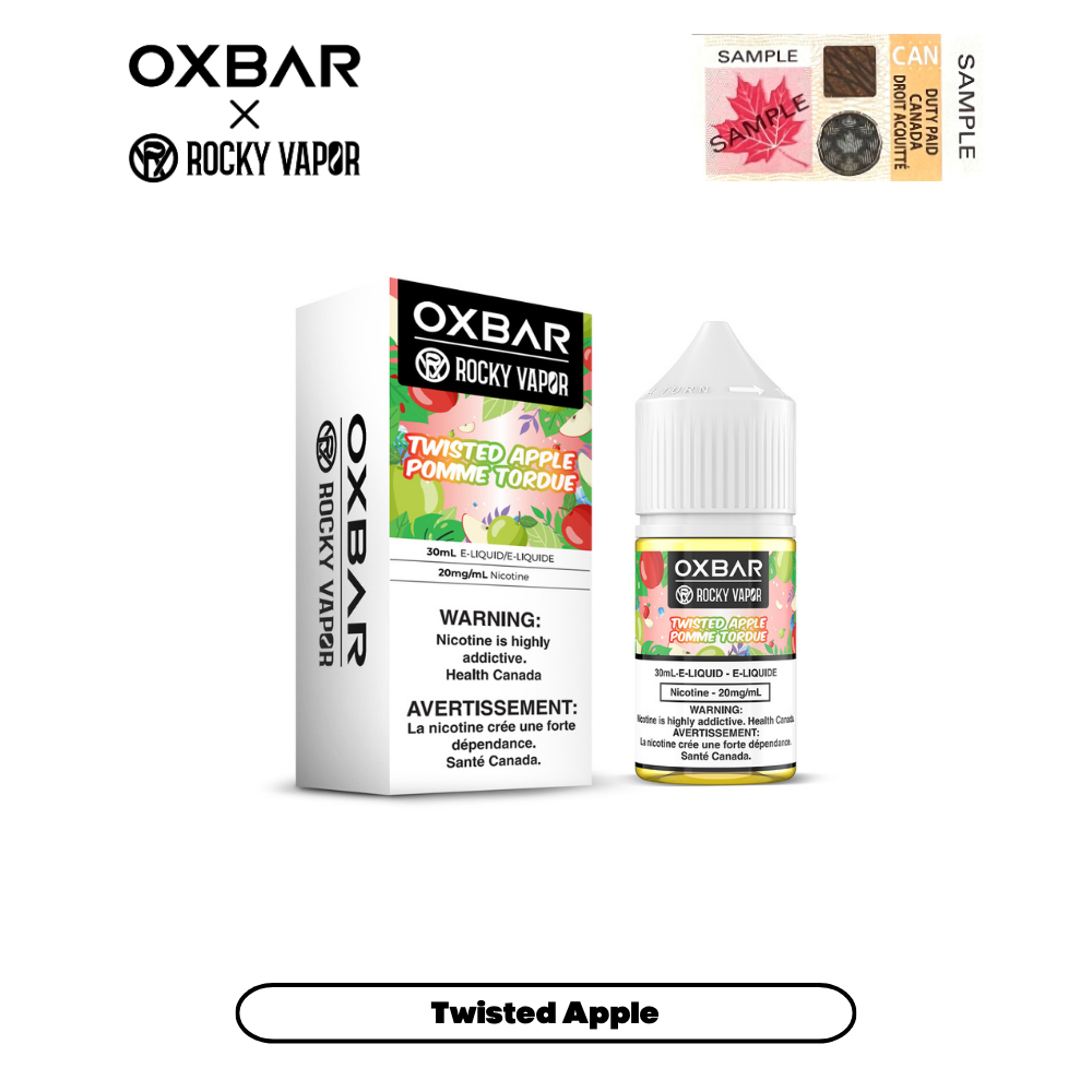 Rocky Vapor Oxbar E-liquids - Twisted Apple