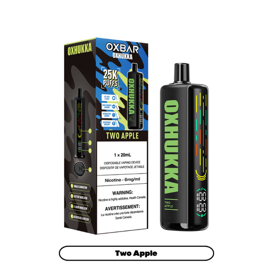 Oxbar Oxhukka- Two Apple (4pc/Carton) [Federal]