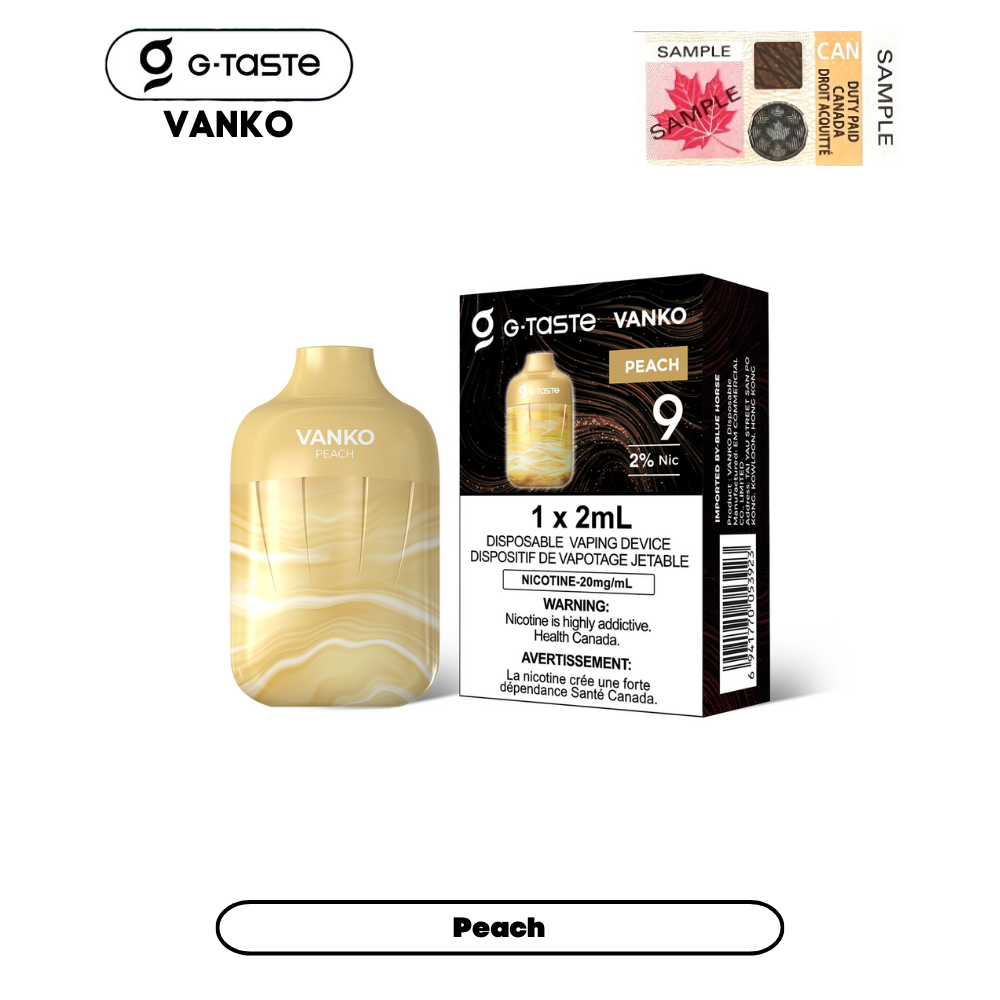 G-Taste Vanko - Peach (5pc/Carton)