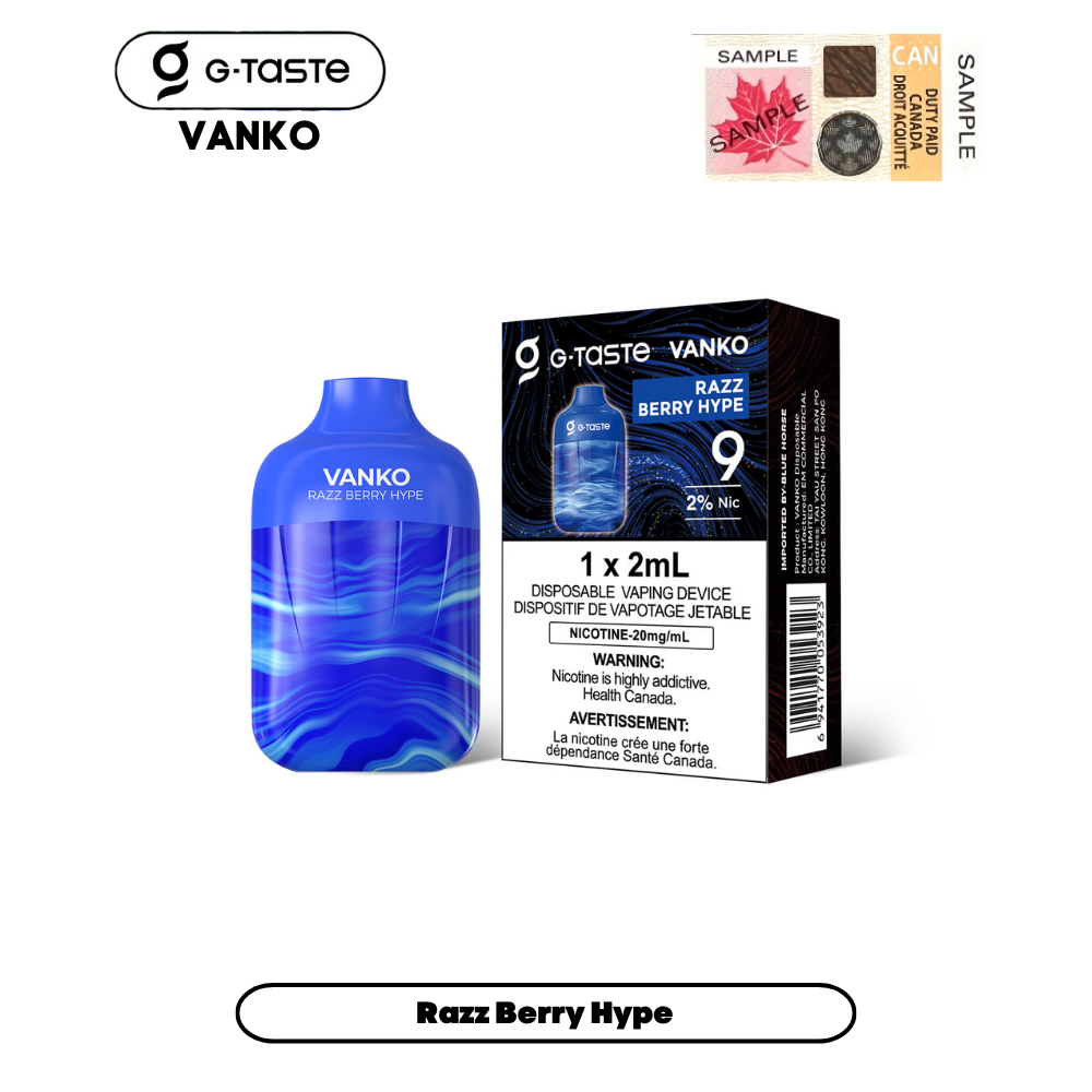 G-Taste Vanko - Razz Berry Hype (5pc/Carton)
