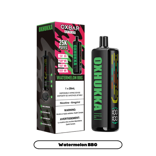 Oxbar Oxhukka- Watermelon BBG (4pc/Carton) [Federal]